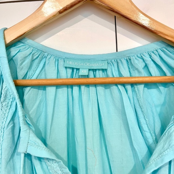 XS Melissa Odabash Ashley Kaftan in Turquoise - Picture 4 of 6